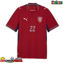 Camisa de Futebol República Checa Tomas Soucek #22 Equipamento Principal Mundo 2026 Manga Curta